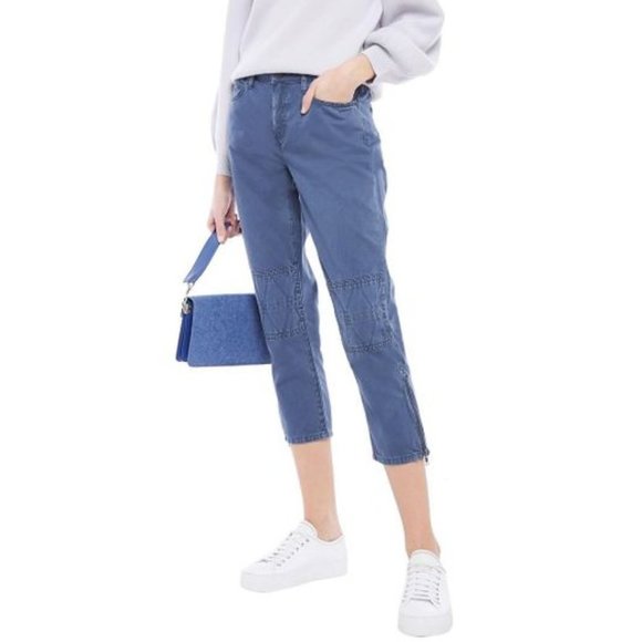 Current Elliott  The Debbie Crop Jeans Bijou Blue - Picture 3 of 6